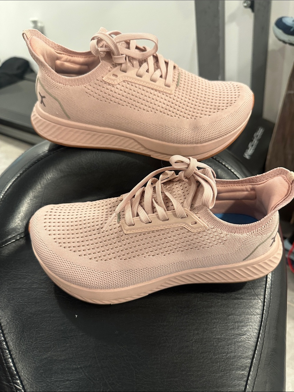 Flux Women's Blush Knit Lace-Up Sneakers 061